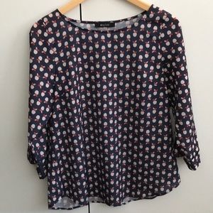 Navy blouse, Size M